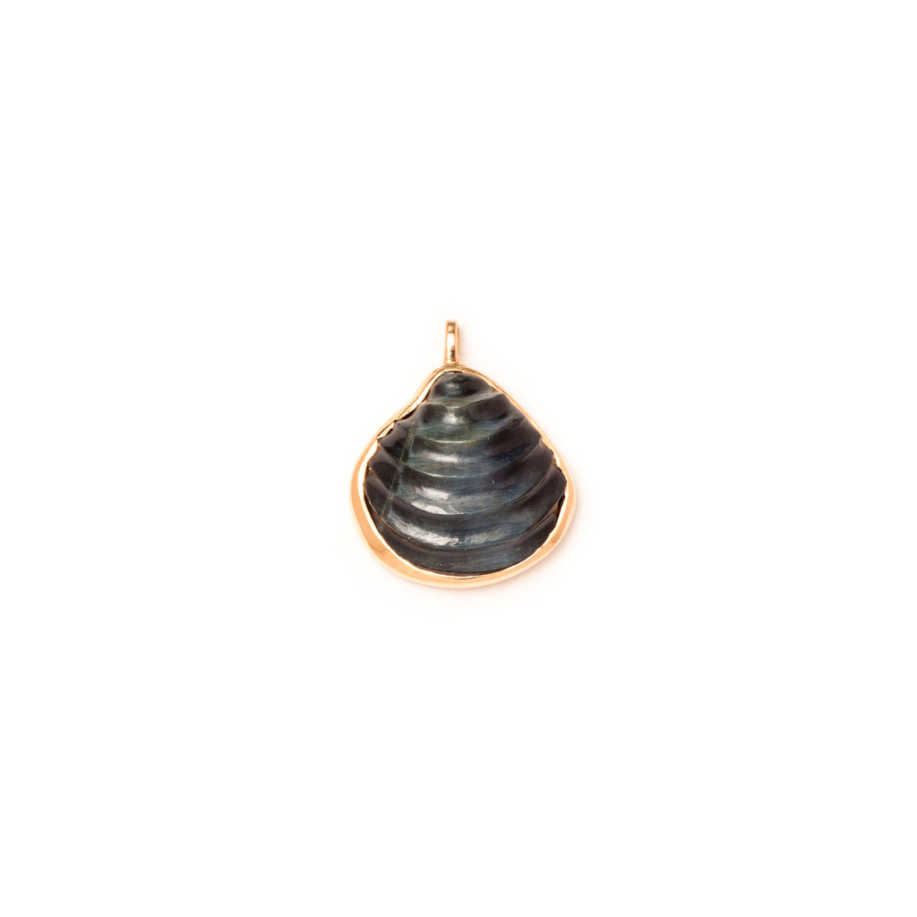 Classic Chione Carved Blue Tiger Eye Charm