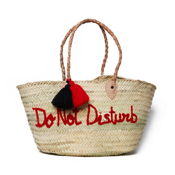 Do Not Disturb Embroidered Basket