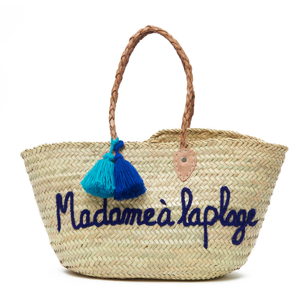 Madame à La Plage Embroidered Basket