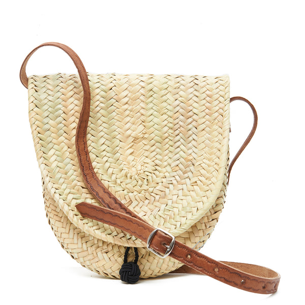 Woven Palm Crossbody Bag