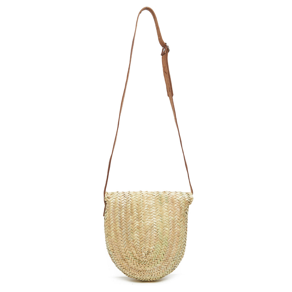 Woven Palm Crossbody Bag