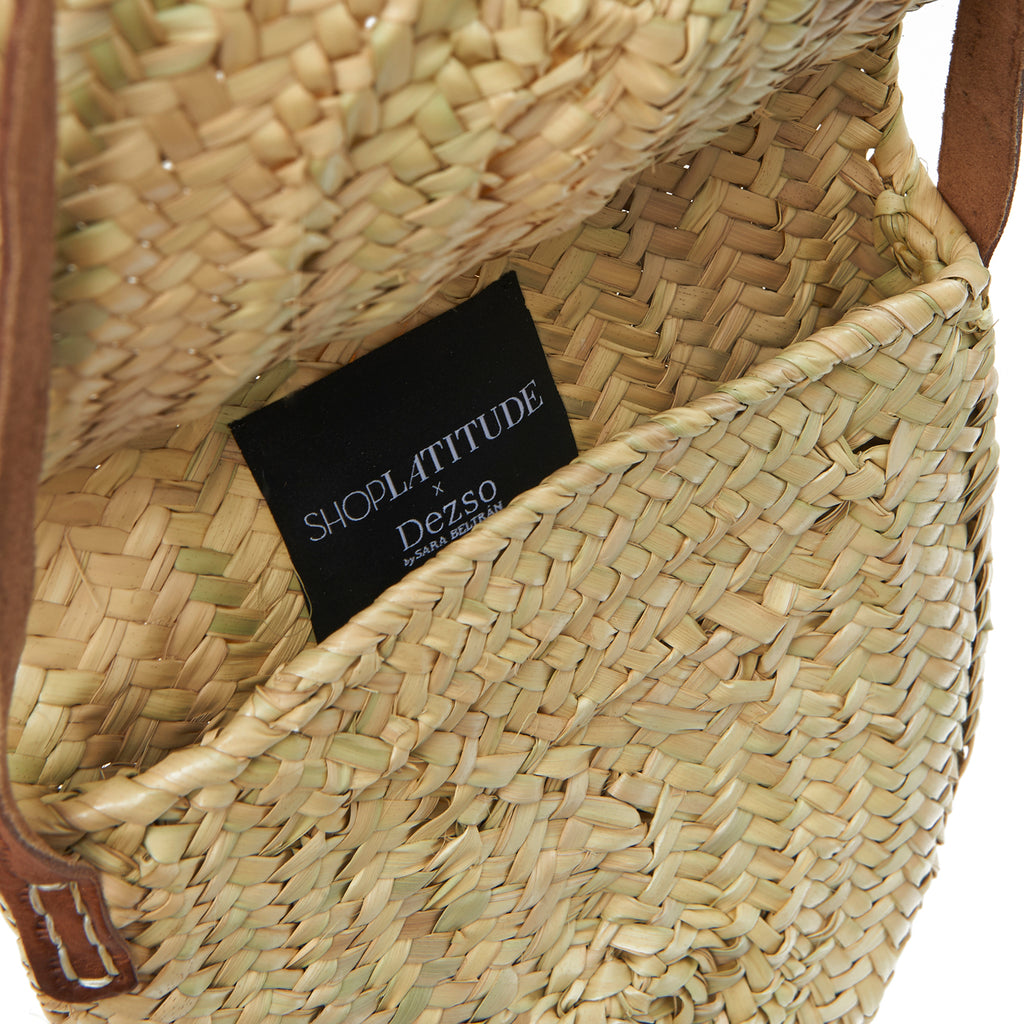 Woven Palm Crossbody Bag