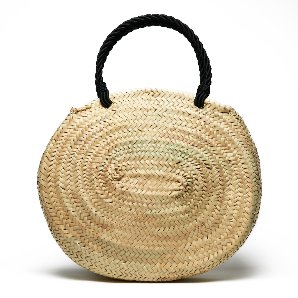 Woven Palm Tassel Tote